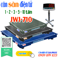 Cân sàn điện tử JWI-710 1 tấn - 2 tấn - 3 tấn - 5 tấn - 10 tấn